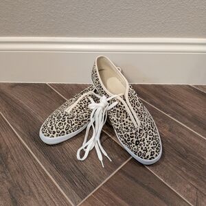 NEW Kelly & Katie Leopard-Print Casual Lace-Up Sneakers, Size 9